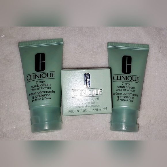 NEW Clinique Bundle of 3 Skin Care Cleanser Scrubs Mini Travel - Picture 6 of 7